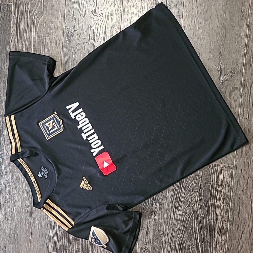 Adidas LA Football Club YouTuberTV T-Shirt Men's Medium Climalite